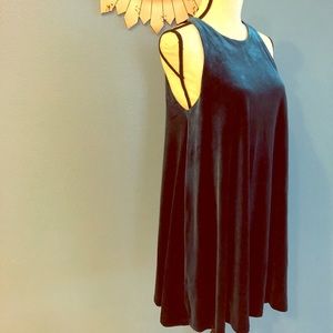 🆕 Cynthia Rowley Velvet Slinky Dress Teal Medium